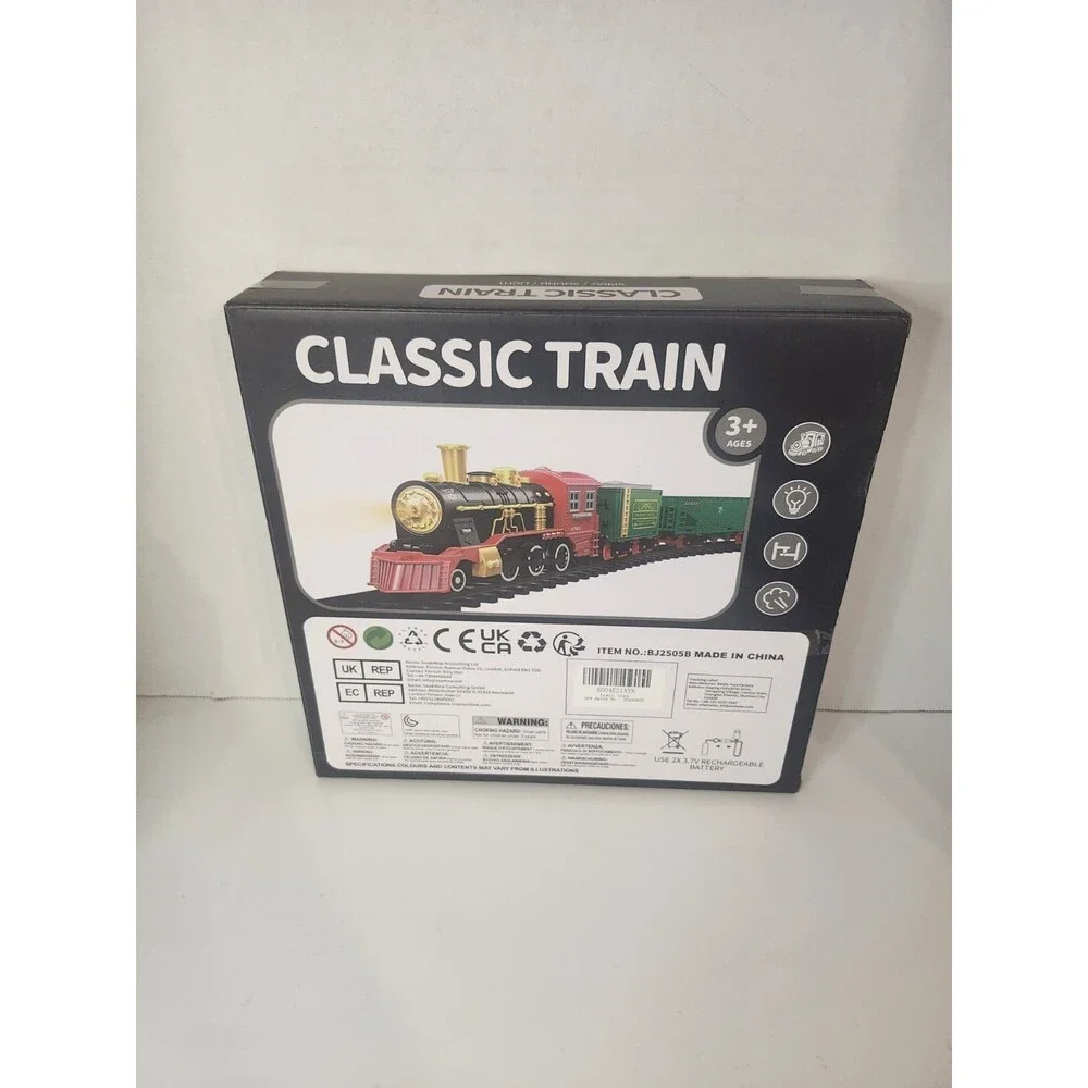 Watudou BJ2505B Black Red ‎HO Scale Classic Train Toy Set For Ages 3+